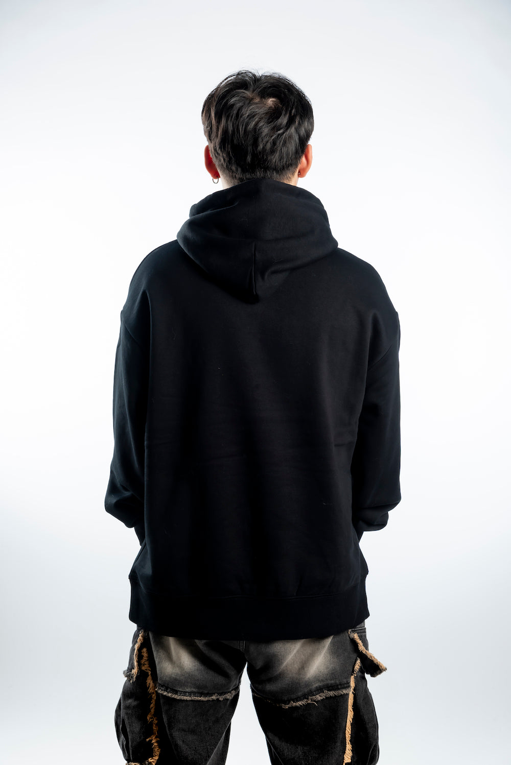 Men’s Heavy Hoodie – Black - Gold Logo