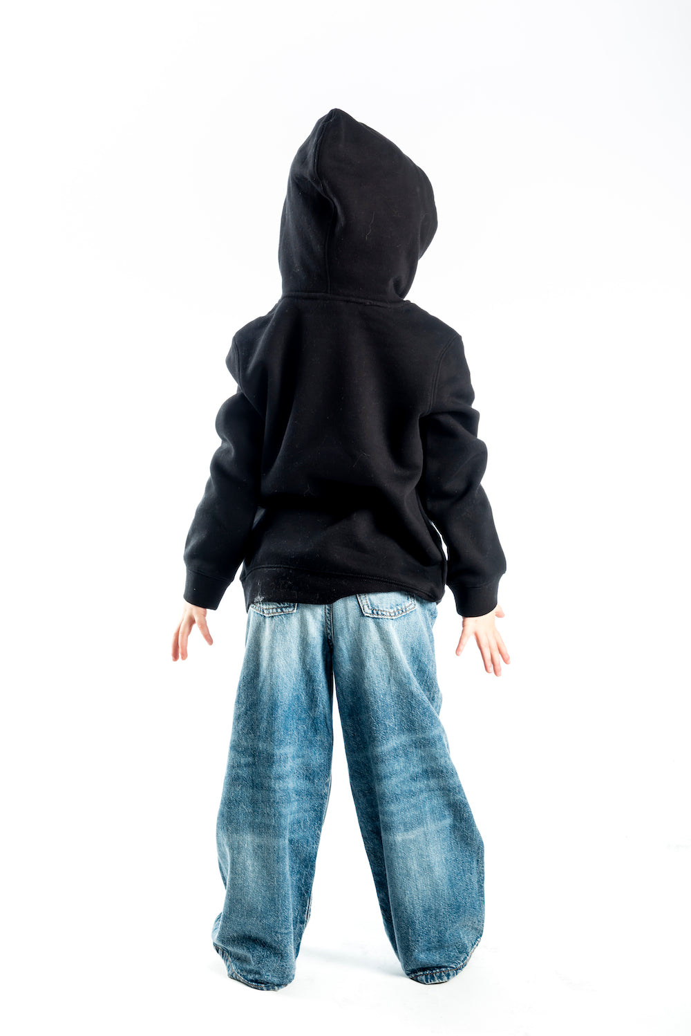 Kid's Hoodie – Black - Green Logo