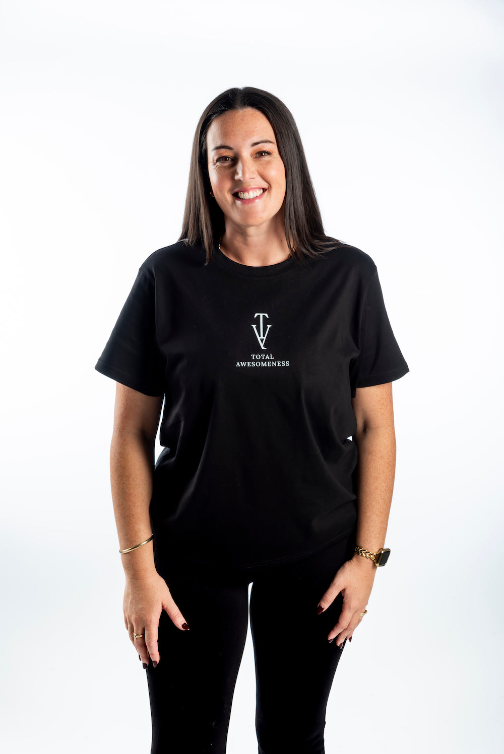 Women’s Short Sleeve T-Shirt - Black Classic White