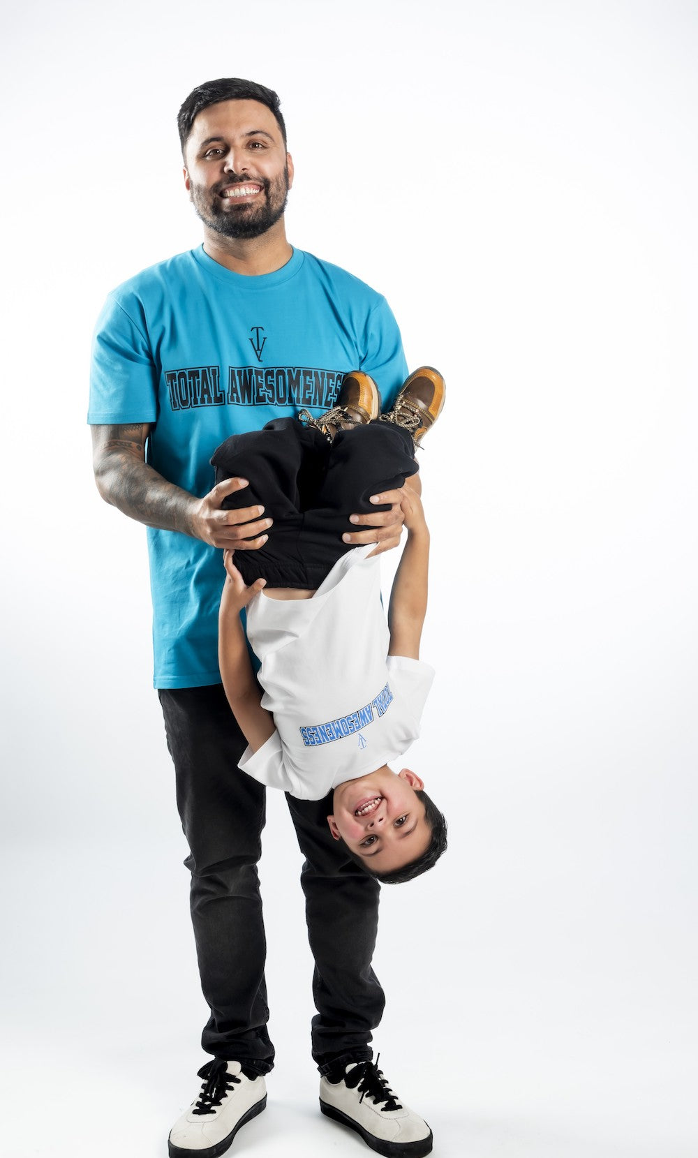 Men's Short Sleeve T-Shirt - Blue – Black Logo Outline