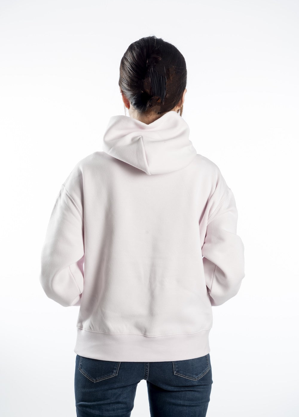 Women's Relaxed Hoodie - Orchid - Pink Logo - Embroidery