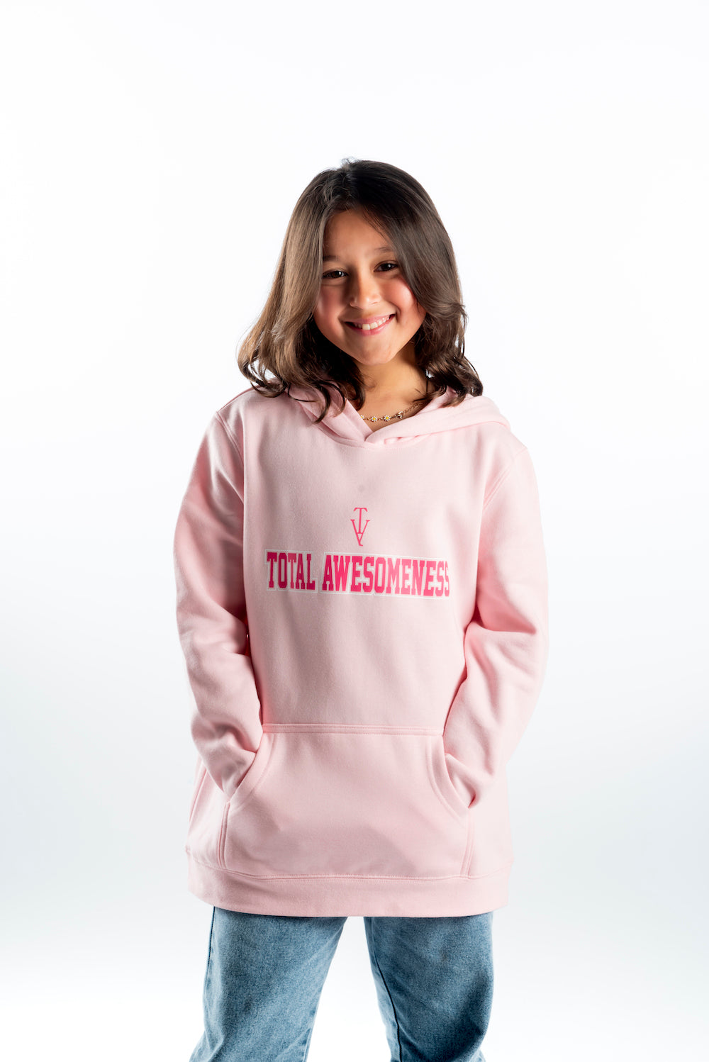 Youth Hoodie – Pink - Pink Logo