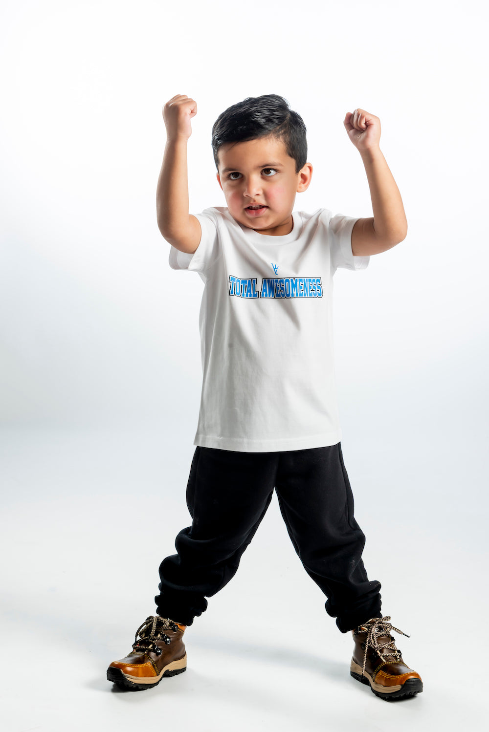Kid's Short Sleeve T-Shirt - Blue Logo