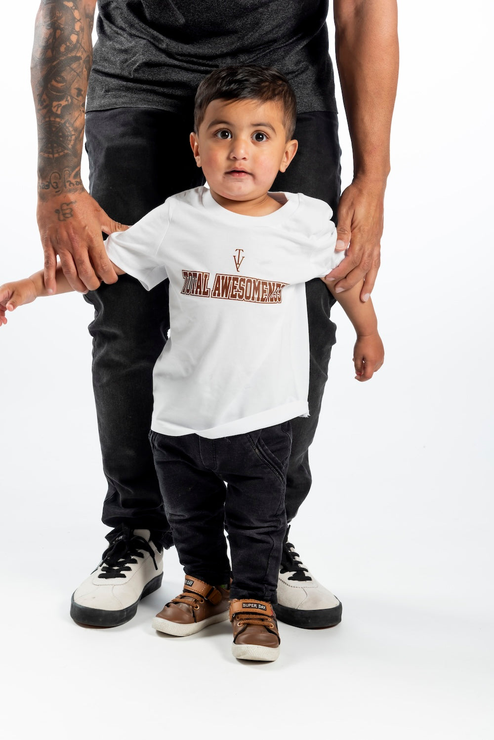 Kid's Short Sleeve T-Shirt - White – Brown Logo