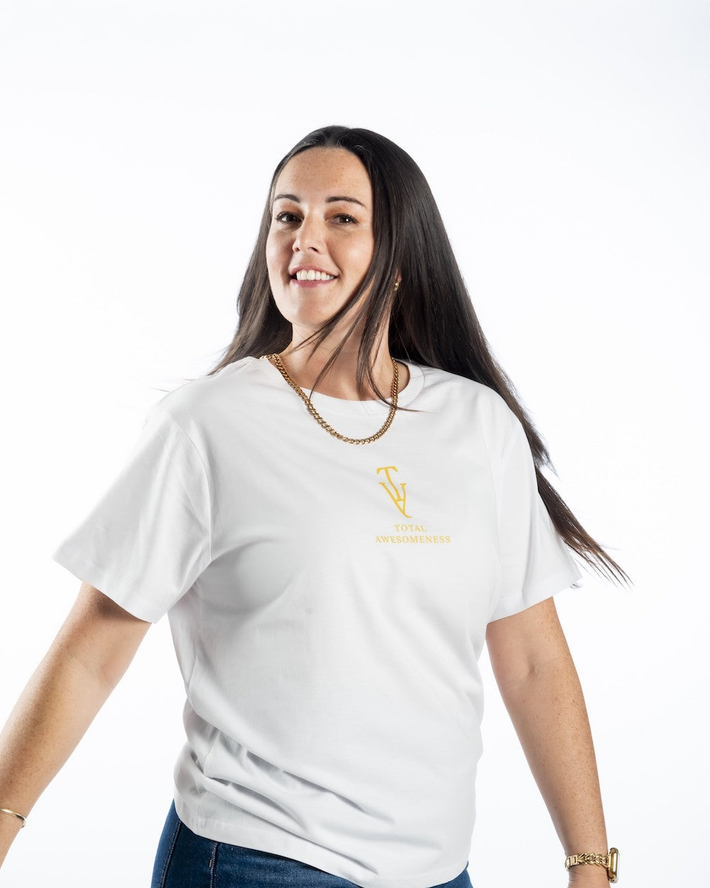 Women’s Short Sleeve T-Shirt - White - Luxe Gold