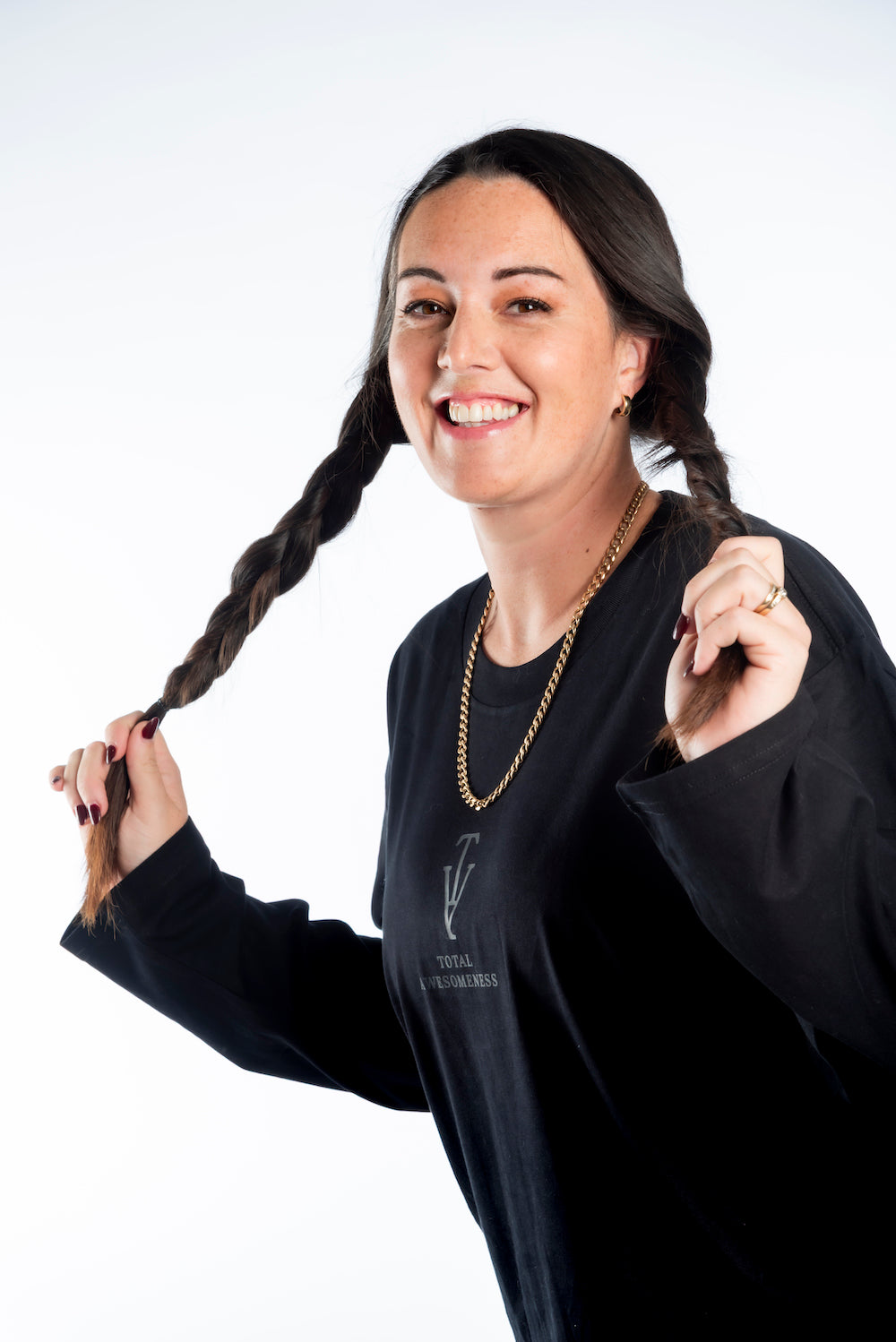 Women's Long-Sleeve T-Shirt – Black - Black Logo