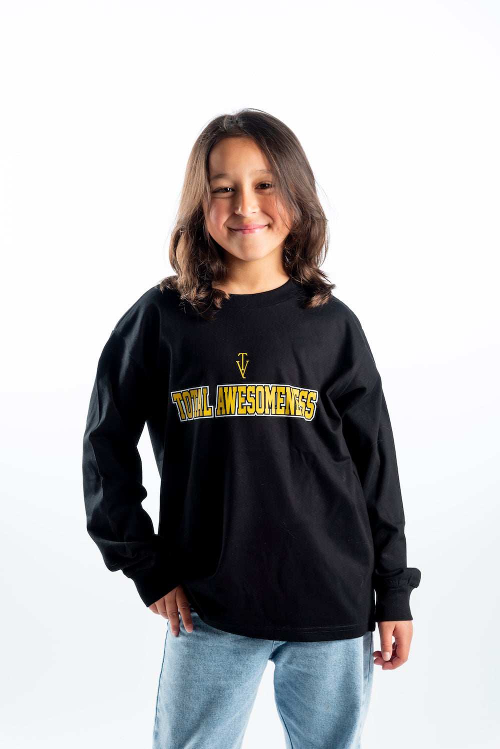Youth Long Sleeve T-Shirt - Black – Gold Logo