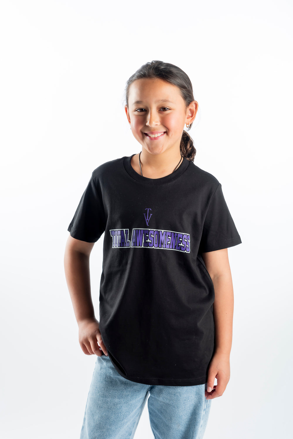 Youth Short Sleeve T-Shirt - Black – Purple Logo