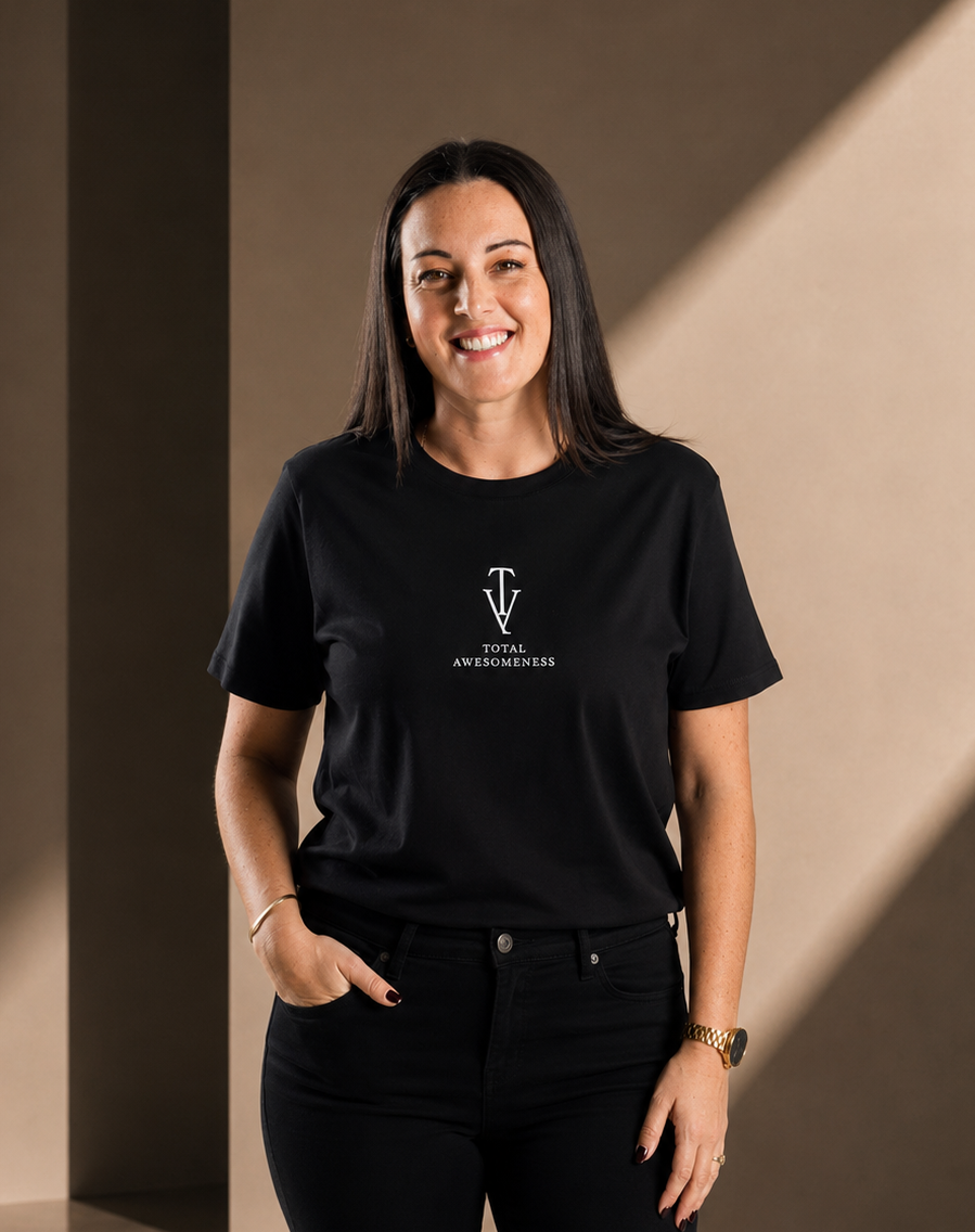 Women’s Short Sleeve T-Shirt - Black Classic White
