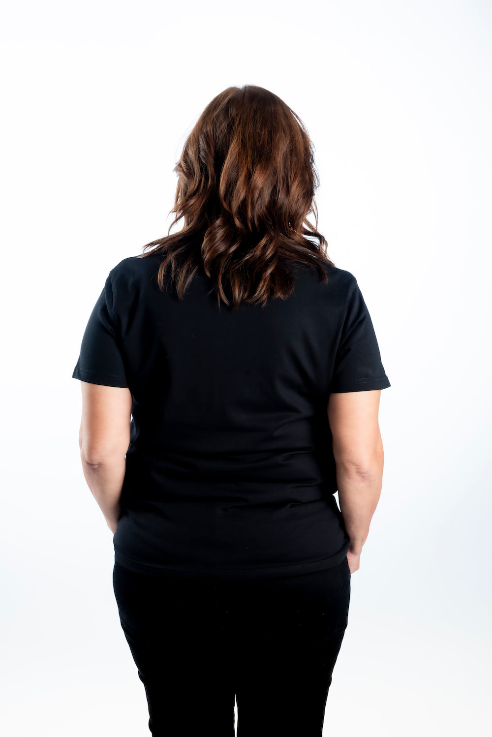 Women’s Short Sleeve T-Shirt - Black - White Script