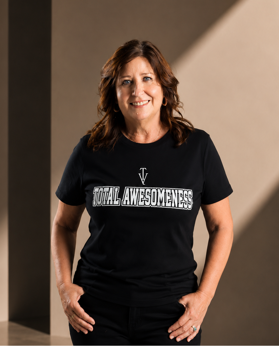Women’s Short Sleeve T-Shirt - Black - White Script