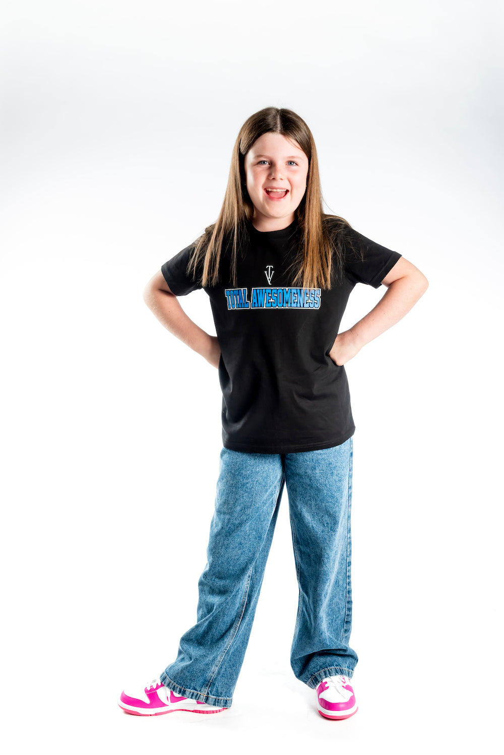 Youth Short Sleeve T-Shirt - Black – Blue Logo