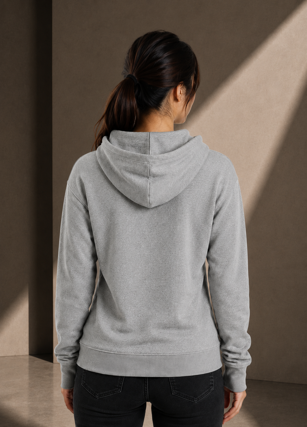 Women’s Classic Hoodie – Grey Marle - Grey Embroidered Logo