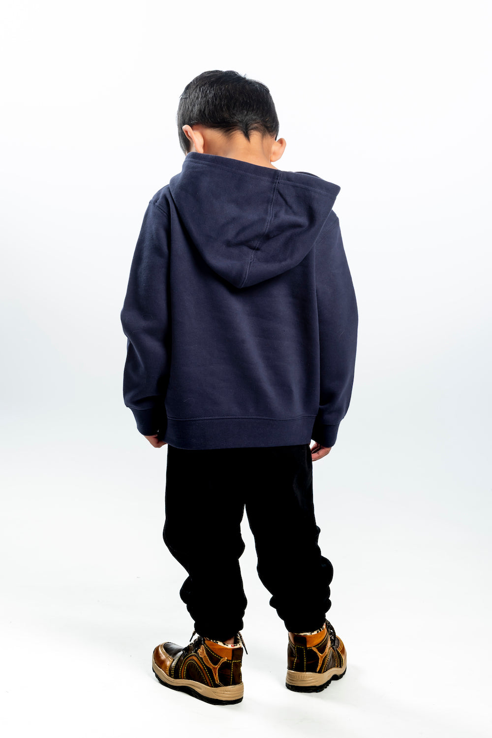 Kid's Hoodie – Midnight Blue - Blue Logo