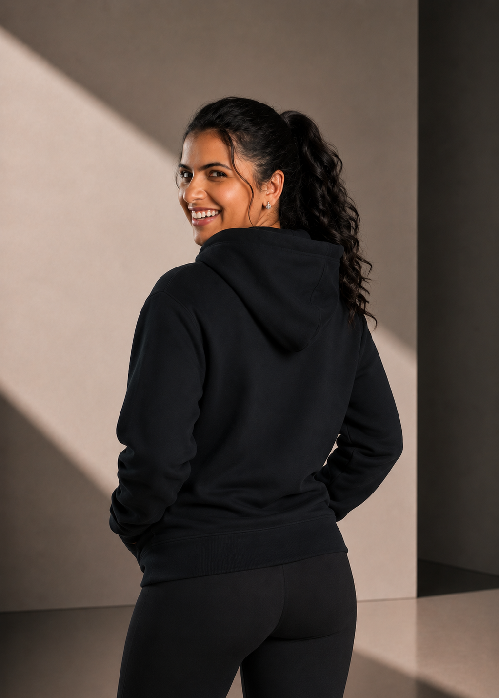 Women’s Classic Hoodie - Navy - White Embroidered Logo