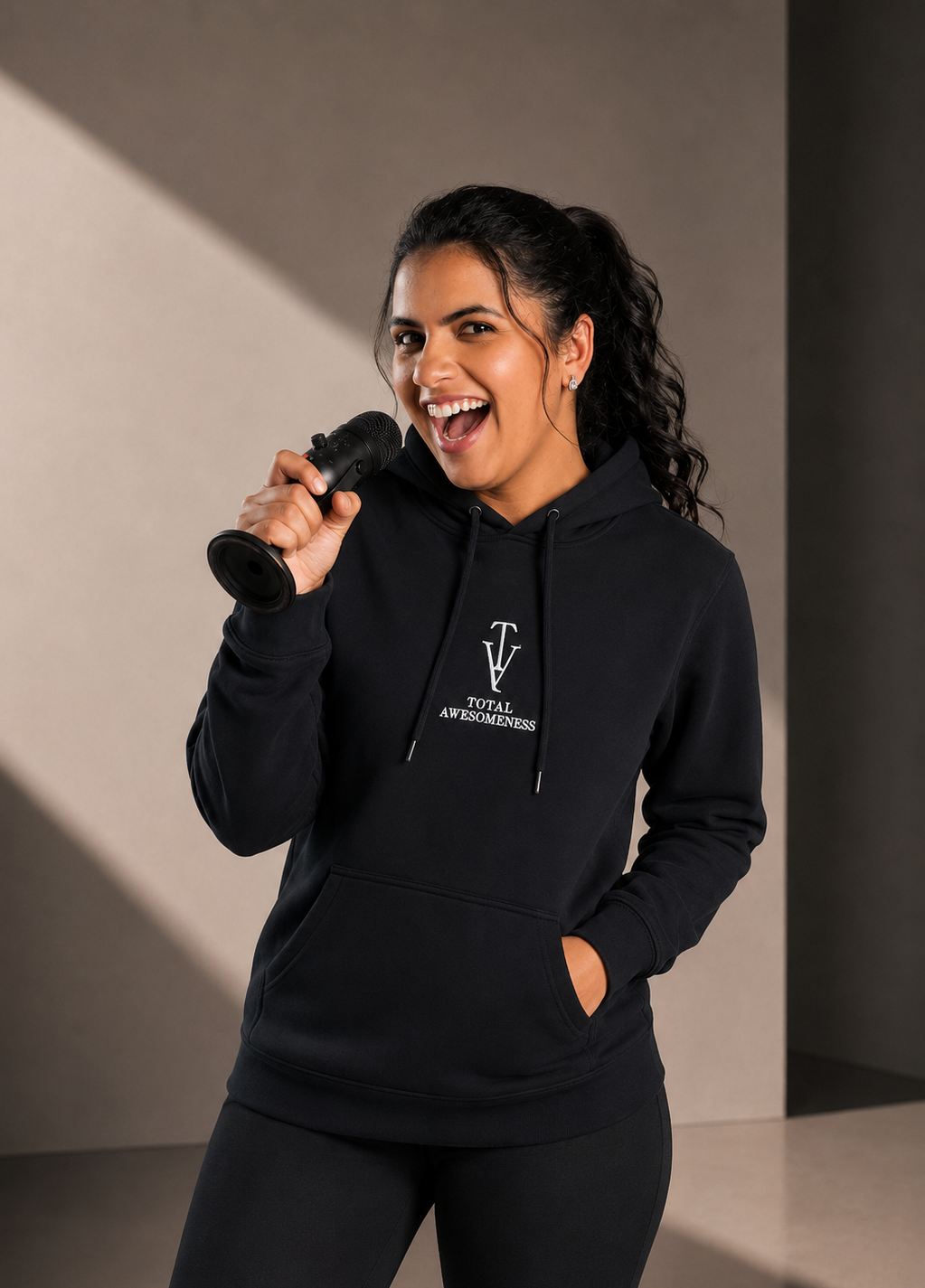 Women’s Classic Hoodie - Navy - White Embroidered Logo