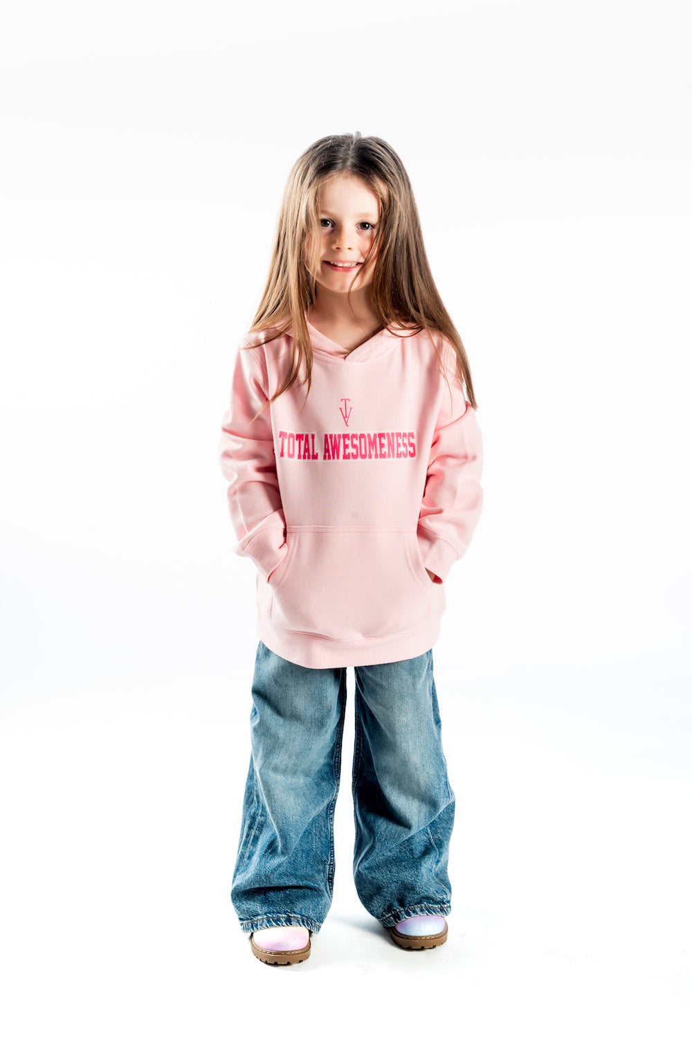 Kid's Hoodie – Pink - Pink Logo