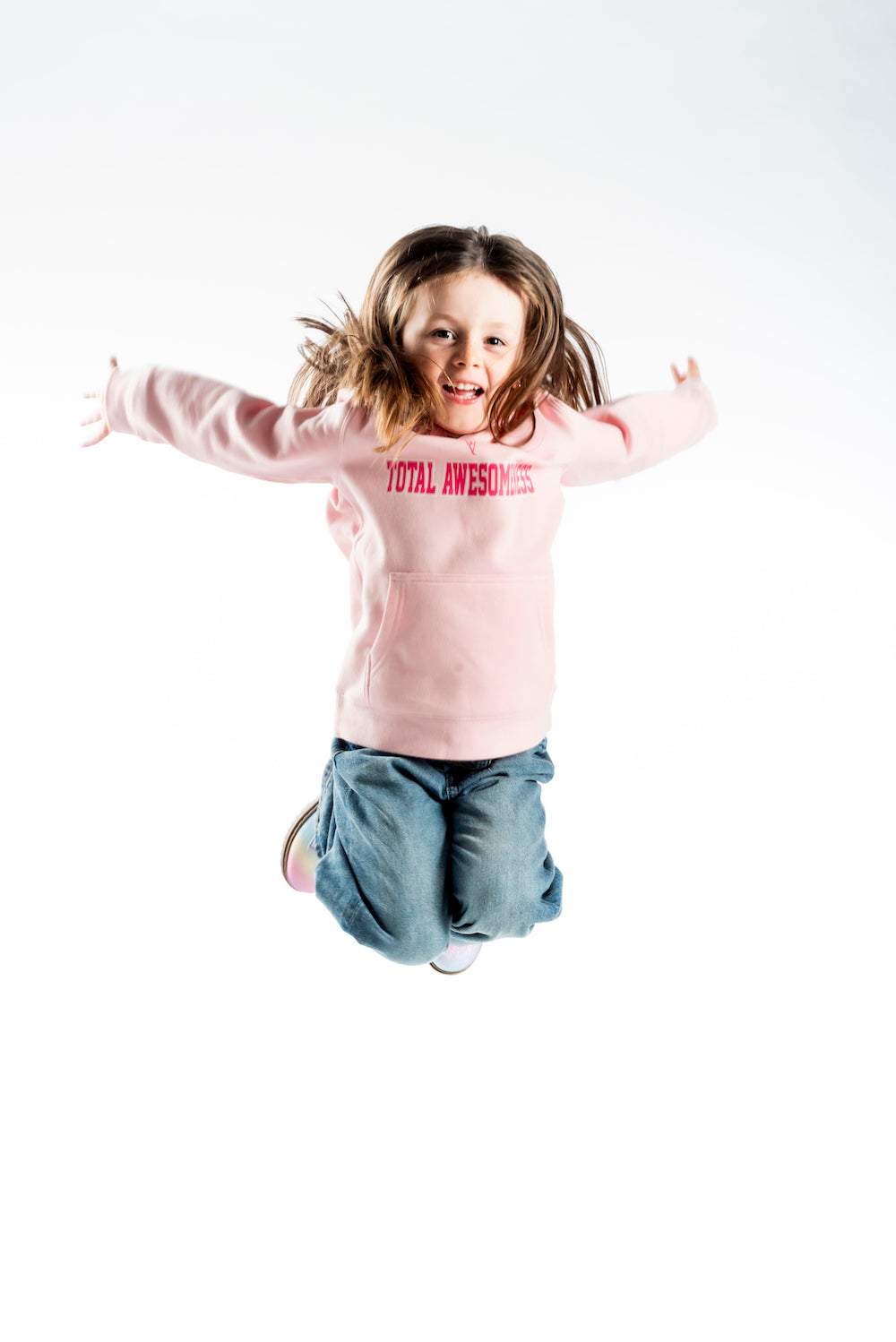 Kid's Hoodie – Pink - Pink Logo