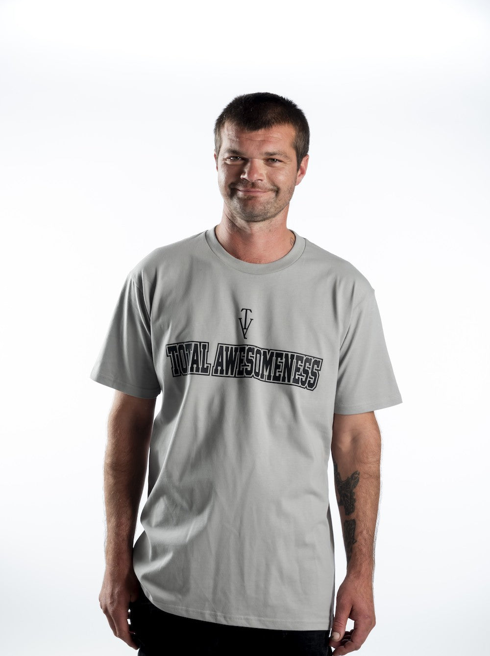 Men's Short Sleeve T-shirt - Storm - Black Logo