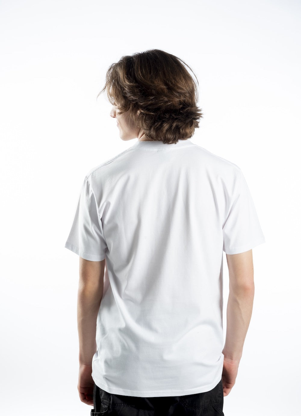 Men's Short Sleeve T-Shirt - White – Black Logo No Outline