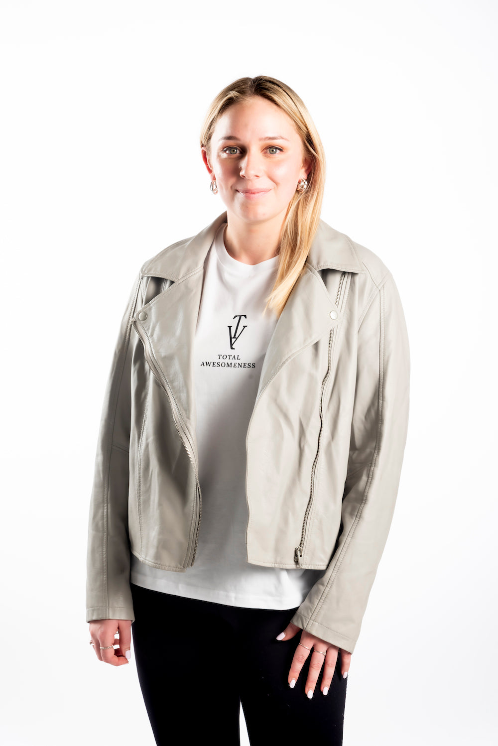 Women’s Short Sleeve T-Shirt - White - Minimal Black