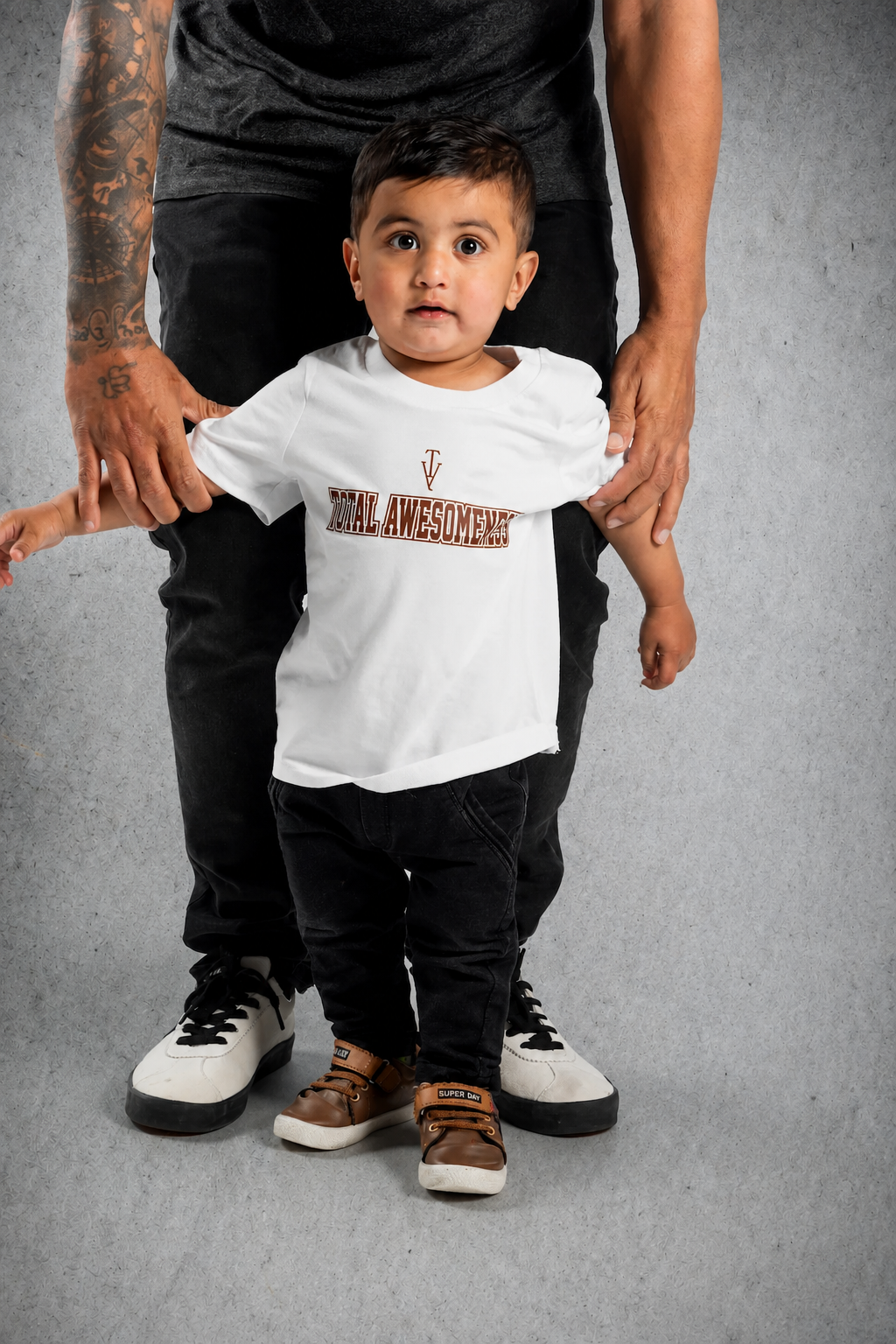 Kid's Short Sleeve T-Shirt - White – Brown Logo