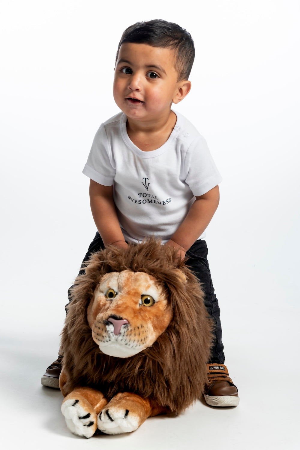 Infant Organic T-Shirt - White - Grey Logo